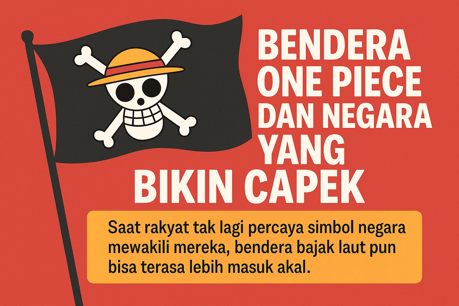 Bendera One Piece dan Negara yang Bikin Capek