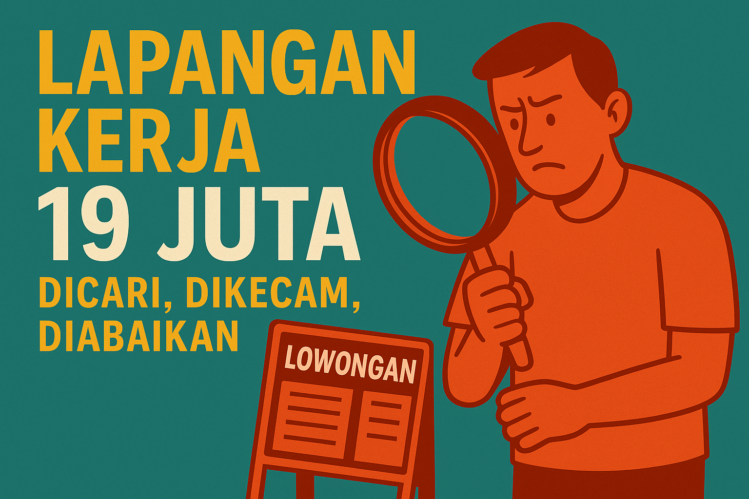 Lapangan Kerja 19 Juta: Dicari, Dikecam, Diabaikan