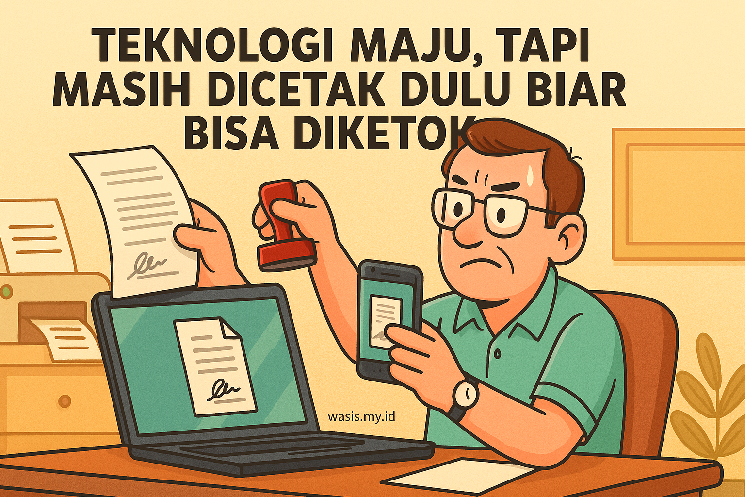 Teknologi Maju, Tapi Masih Dicetak Dulu Biar Bisa Diketok